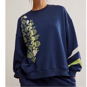 NWT FP Movement All Star Logo Pullover Sweatshirt